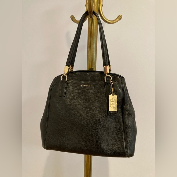 Coach Black Leather Minetta Crossbody / Carryall with Top Handles Bag - Picture 7 of 11